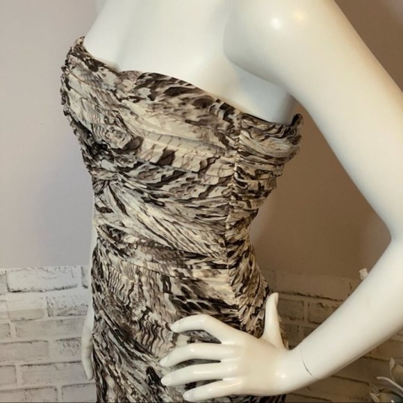 NWT Le Chateau Snake Print Strapless Dress - Picture 7 of 17